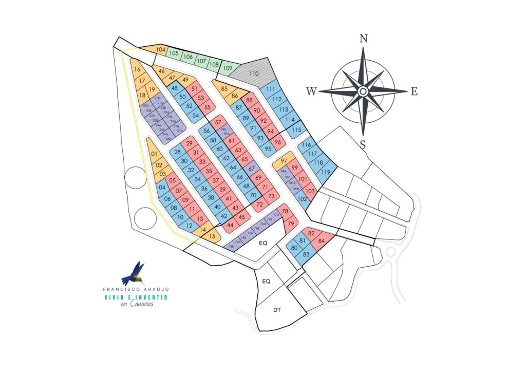 Parcelario de disponibilidad de Urbanización Tajinaste